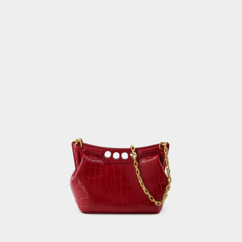Peak Bag - Alexander McQueen - Synthetic Leather - Burgundy