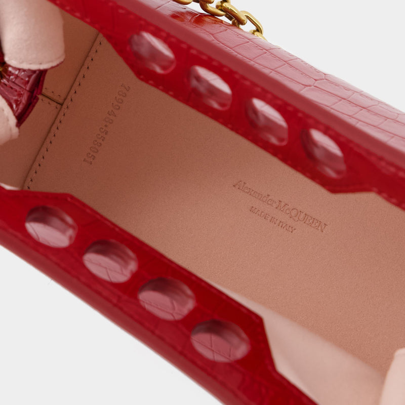 Peak Bag - Alexander McQueen - Synthetic Leather - Burgundy