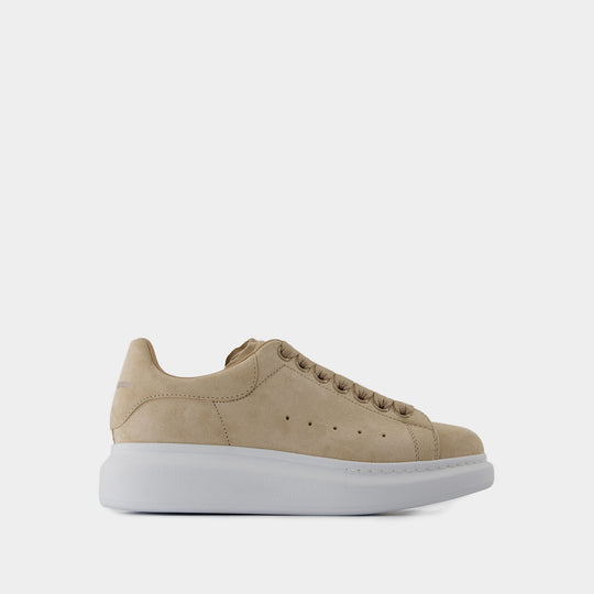 Oversized Sneakers - Alexander McQueen - Leather - Beige