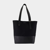 T Bar Shopper Shopper Bag - Alexander McQueen - Canvas - Black