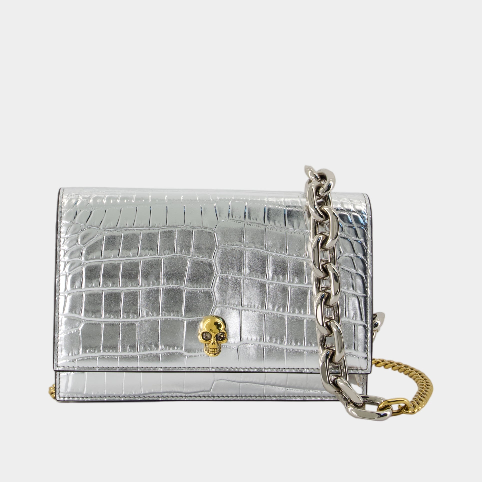 美品 ALEXANDER McQUEEN 38 フェイクファー ポンチョ Buy Alexander McQueen foldover Soft Clutch from ALEXANDER