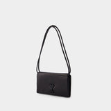 Voulez Vous Shoulder Bag - AMI Paris - Leather - Black