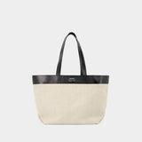 East West Shopper Bag - AMI Paris - Linen - Beige