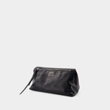 Grocery Shopper Bag - AMI Paris - Leather - Black