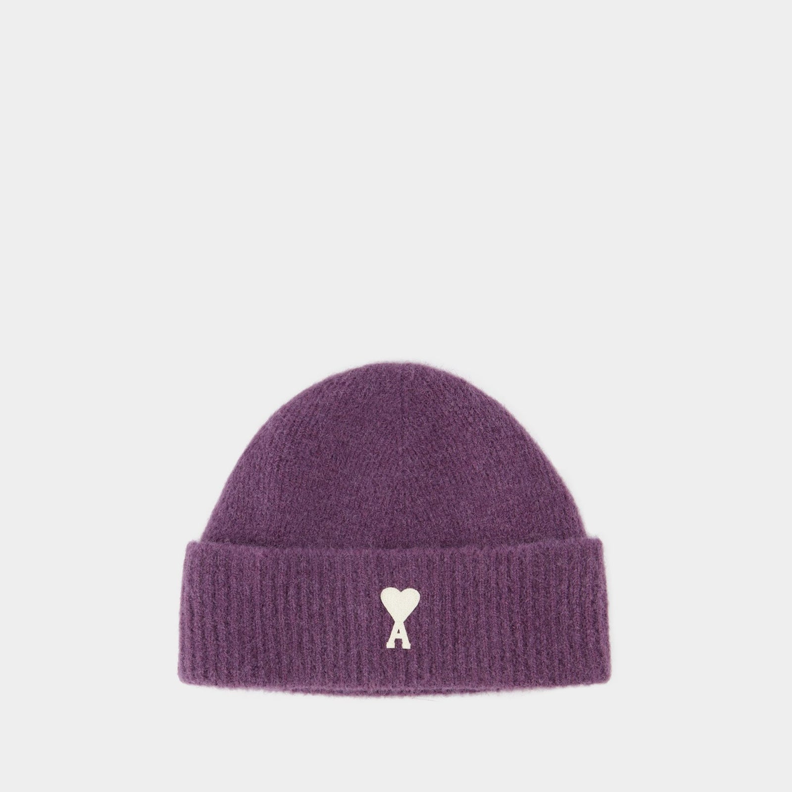 Off White Adc Beanie - AMI Paris - Wool - Purple