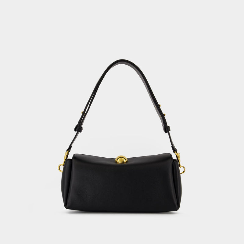 Carrousel Bag Crossbody - AMI Paris - Lambskin - Black