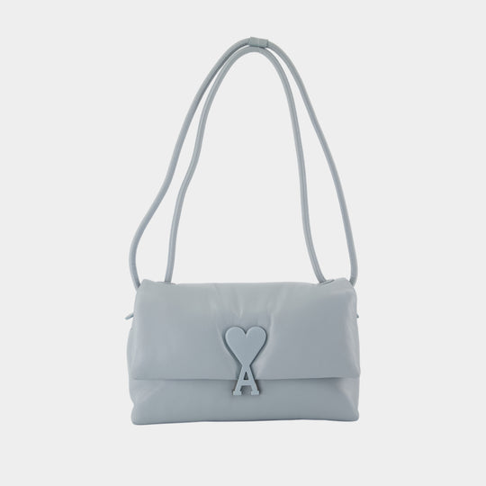 Voulez Vous Shoulder Bag - AMI Paris - Leather - Blue