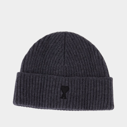 Adc Beanie - AMI Paris - Wool - Grey