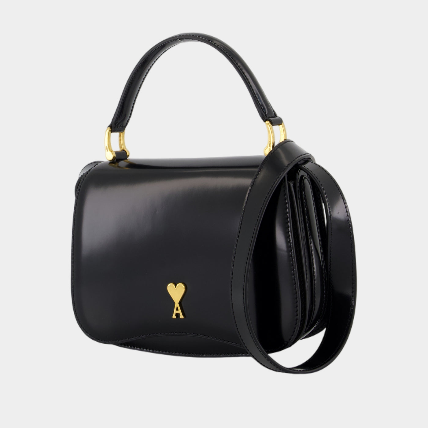 ハンドバッグ Paris Paris Purse - AMI Paris - Leather - Black Paris Paris Purse - AMI Paris - Leather - Black