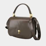 Paris Paris Handbag - AMI Paris - Leather - Khaki