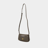 Sac À Bandoulière Paris Paris - AMI Paris - Leather - Khaki
