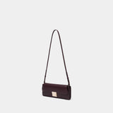 Mimi Crossbody - AMI Paris - Leather - Burgundy