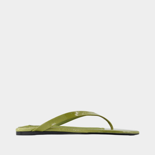 Pointed Toe Sandals - AMI Paris - Leather - Green