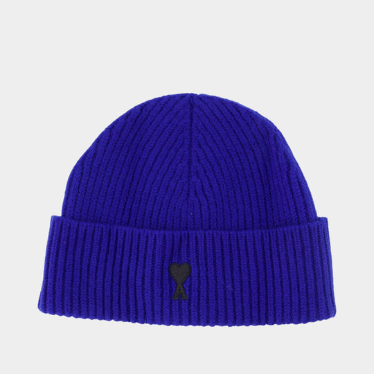 Quota Ami De Coeur Beanie - AMI Paris - Wool - Blue