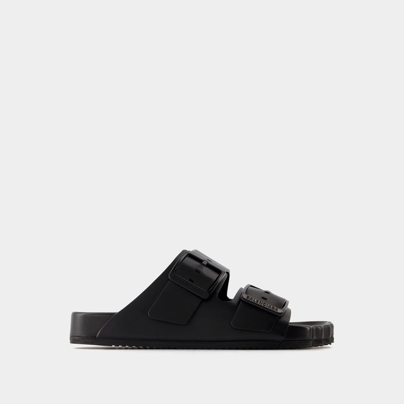 Sunday Sandals - Balenciaga - Leather - Black