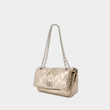 Monaco Chain S Crossbody - Balenciaga - Leather - Beige