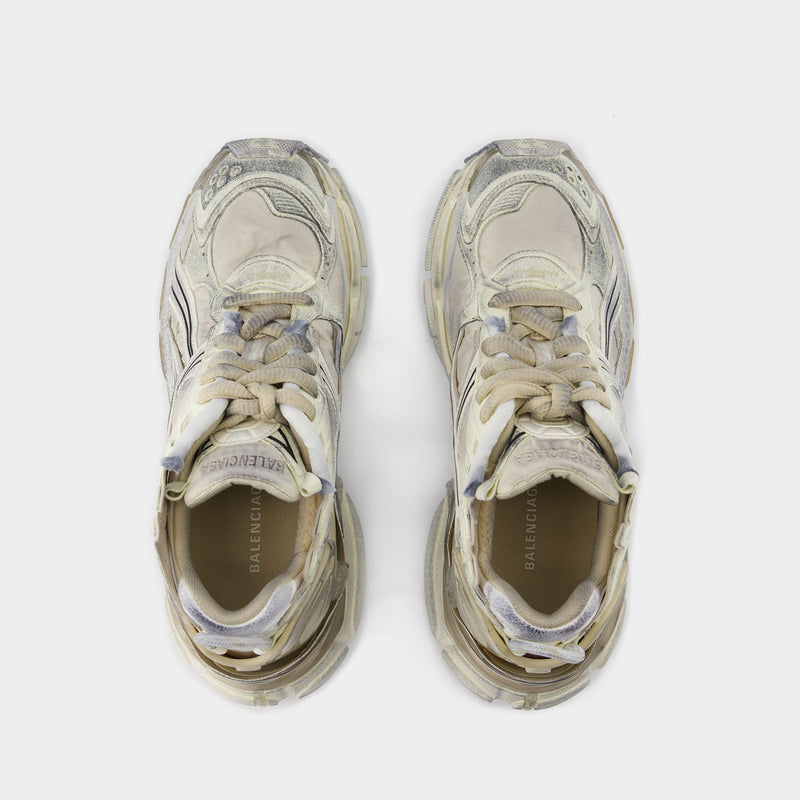 Runner Sneakers - Balenciaga - Nylon - Beige