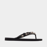 Cagole Sandals - Balenciaga - Recycled TPU - Black
