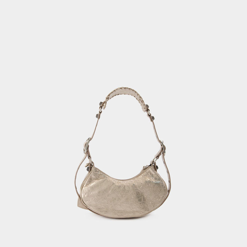 Le Cagole Sho Xs Crossbody - Balenciaga - Leather - Beige