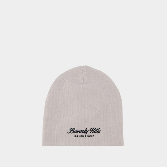 Beverly Hills Beanie - Balenciaga - Wool - White