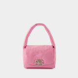 Monaco Sling S Shoulder Bag - Balenciaga - Leather - Pink