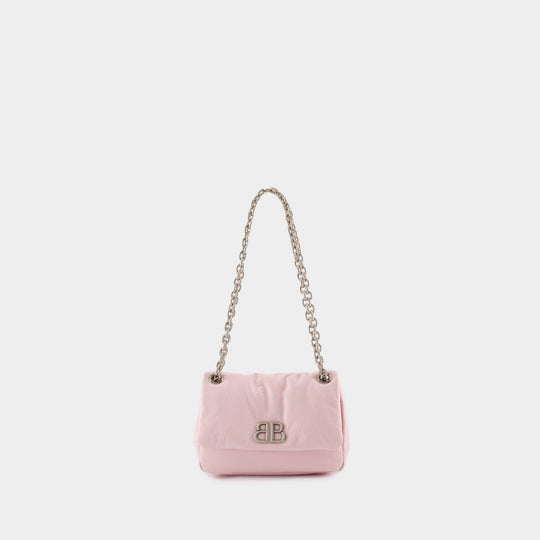 Monaco Mini Shoulder Bag - Balenciaga - Leather - Pink