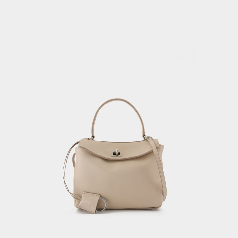 Rodeo Top Handle Mini Purse - Balenciaga - Leather - Almond
