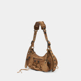 Le Cagole Crossbody S - Balenciaga - Leather - Brown