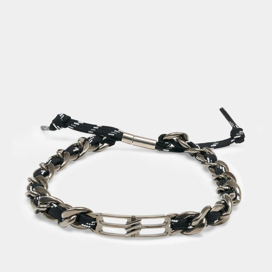 Bb Icon Lace Necklace - Balenciaga - Metal - Black
