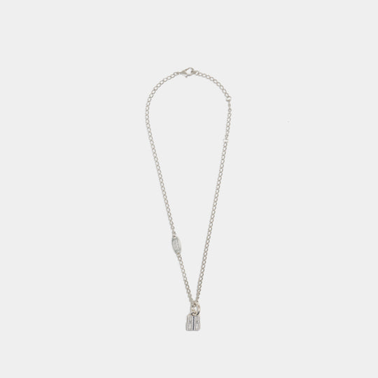 Nano Thin Necklace - Balenciaga - Metal - Silver