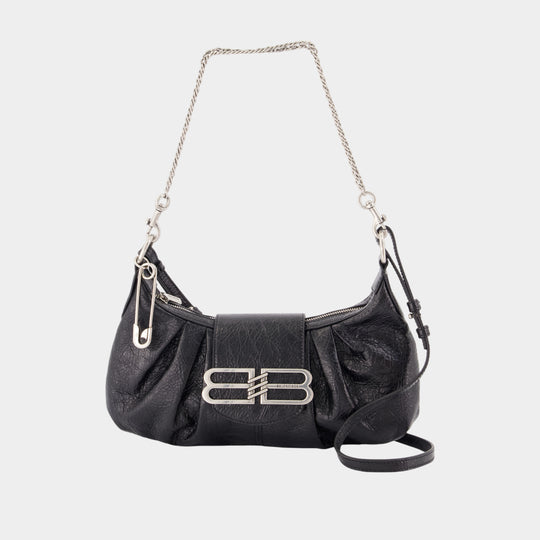 Pamela Shoulder Bag - Balenciaga - Leather - Black