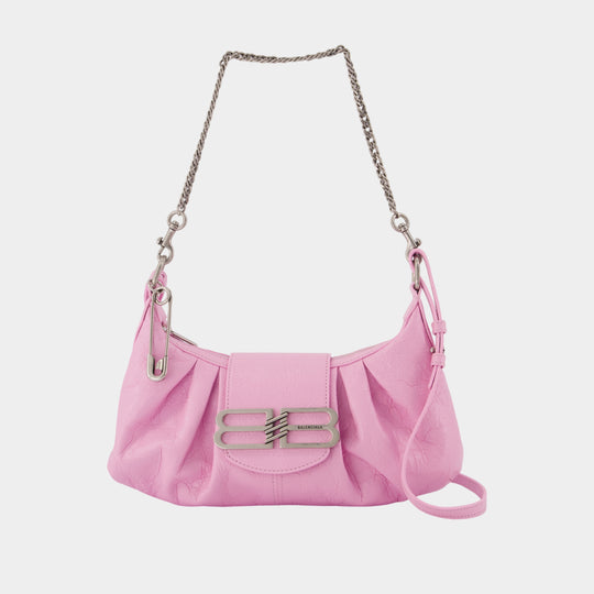 Pamela Shoulder Bag - Balenciaga - Leather - Pink