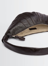 Medium Croissant Bag - Lemaire - Leather - Dark Chocolate
