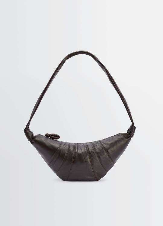 Medium Croissant Bag - Lemaire - Leather - Dark Chocolate