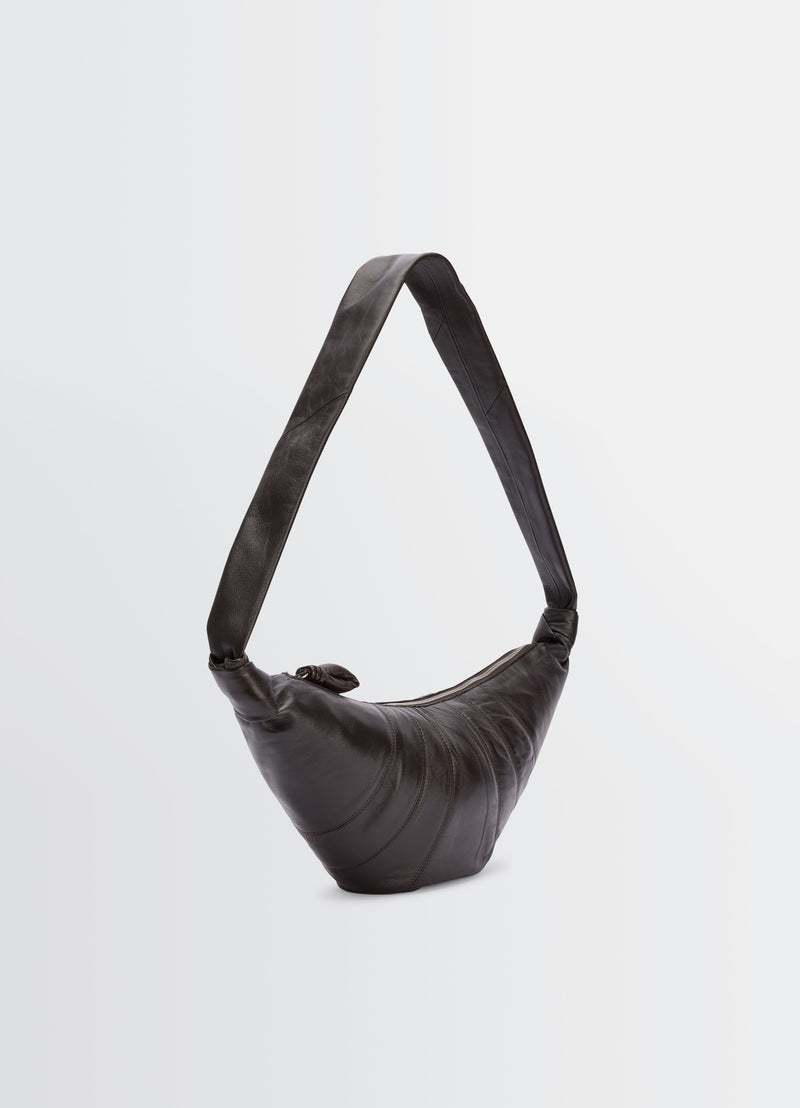 Medium Croissant Bag - Lemaire - Leather - Dark Chocolate