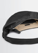 Large Croissant Crossbody - Lemaire - Leather - Black