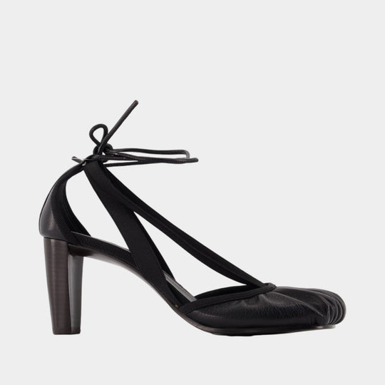 Pedille 80 Sandals - Lemaire - Leather - Black