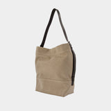 Belted Shoulder Bag - Lemaire - Leather - Beige