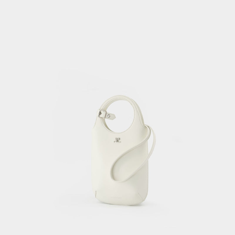 Slim Holy Purse - Courreges - Leather - White