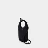 Slim Holy Handbag - Courreges - Satin - Black