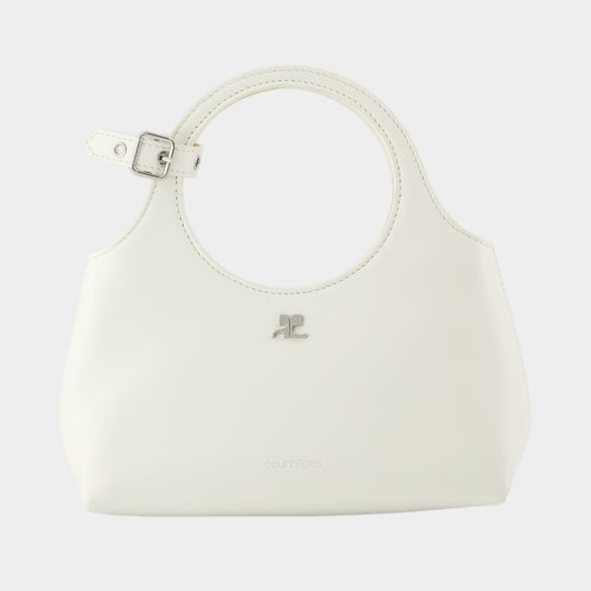 Mini Holy Day Purse - Courreges - Leather - White