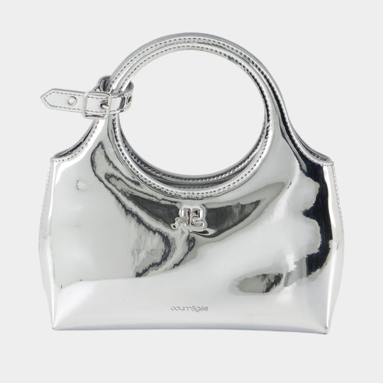 Mini Holy Day Mirror Purse - Courreges - Synthetic - Silver