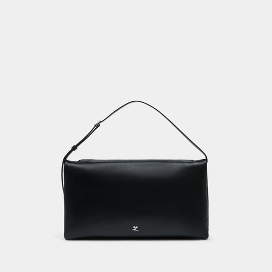 Cuff Shoulder Bag - Courreges - Leather - Black