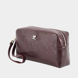 Ac Beauty Pouch - Courreges - Cotton - Burgundy