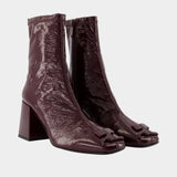 Reedition Ankle Boots - Courreges - Synthetic - Burgundy