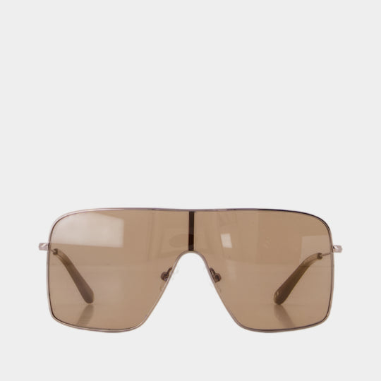 24 Sunglasses - Courreges - Metal - Brown