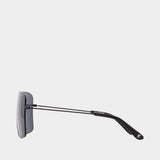 24 Sunglasses - Courreges - Metal - Black
