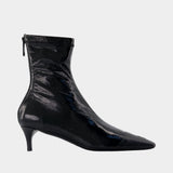 Toe Cap Ankle Boots - Courreges - Leather - Black