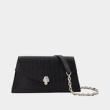 Skull Mini Clutch - Alexander McQueen - Leather - Black