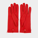 Gloves - AMI Paris - Leather - Red
